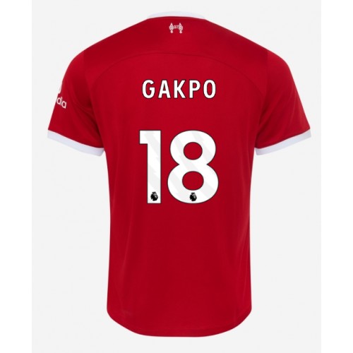 Liverpool Cody Gakpo #18 Domaci Dres 2023-24 Kratak Rukav